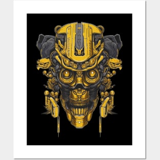 GOLD ETHEREAL SKULL V3 Posters and Art